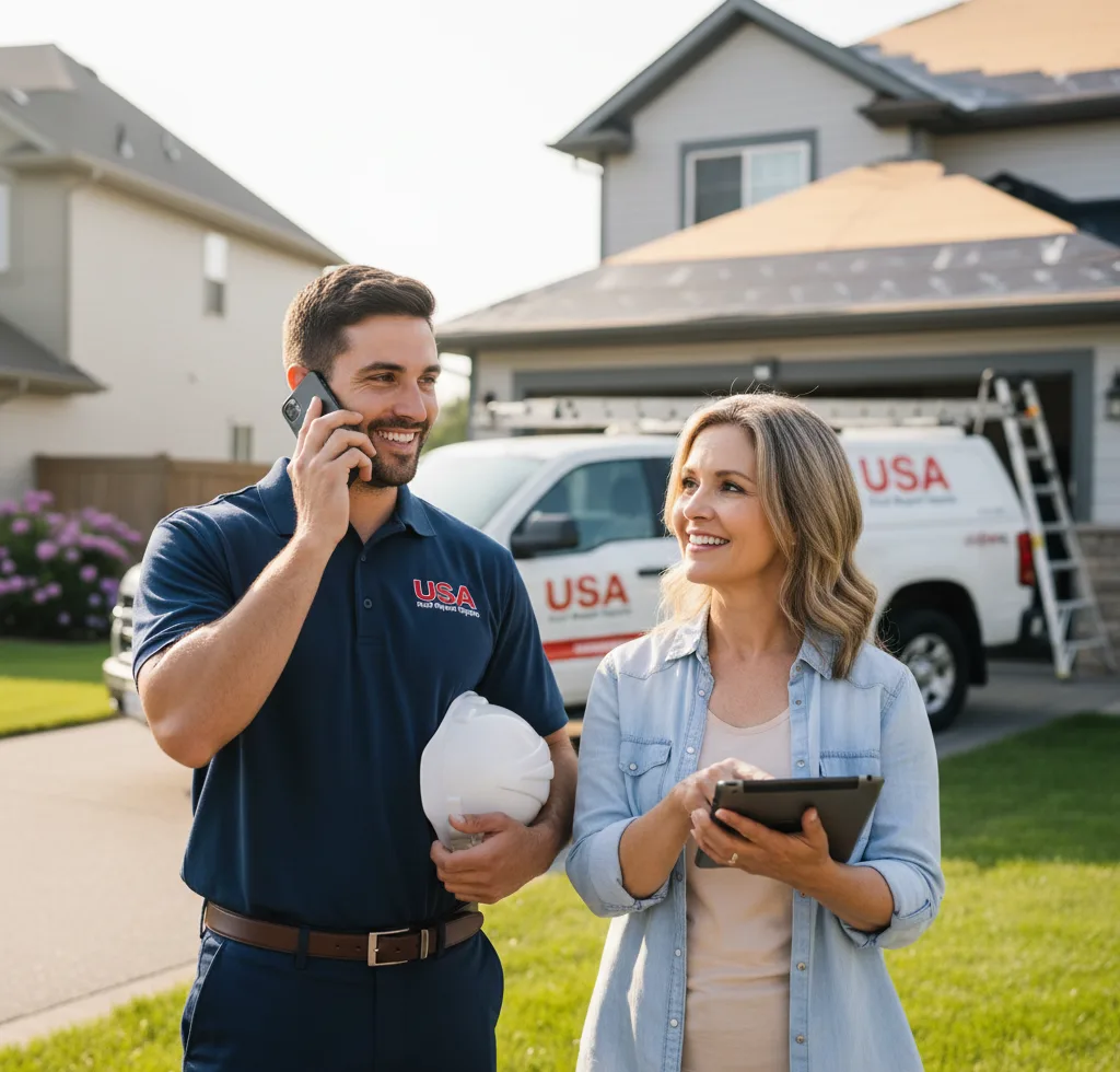 USA Roof Repair Experts customer support in Yellow Springs